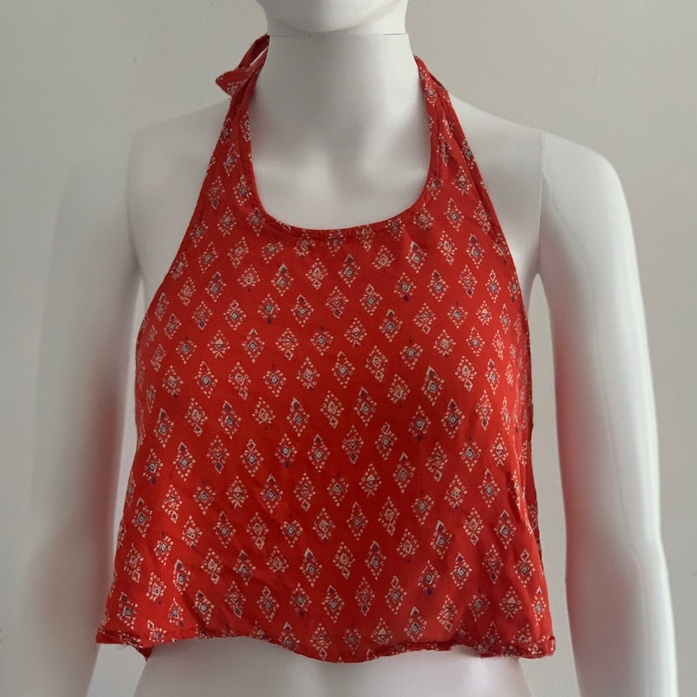 Billabong Tie Back Crop Top Small